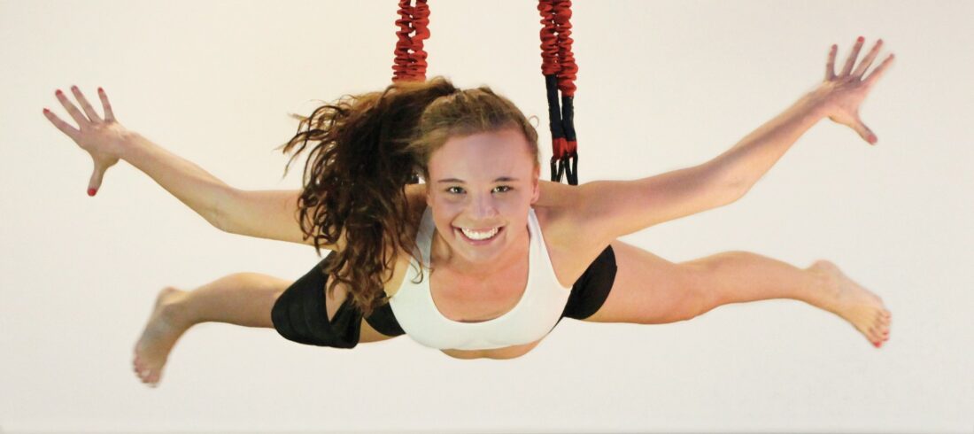 girl jump with 4d pro bungee fitness