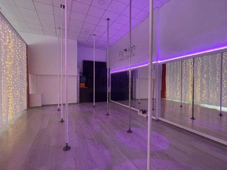 Pole dance studio pink fly high Mallorca